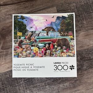 Buffalo Games Yosemite Picnic 300-Piece Puzzle — Multicolor Scenic Bear Scene